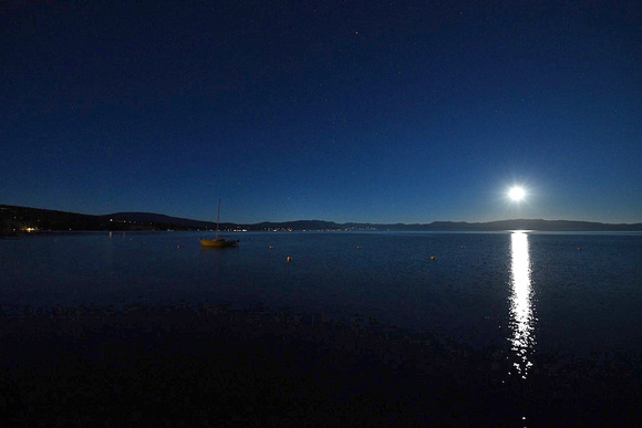 Blue Moon Over Lake Tahoe