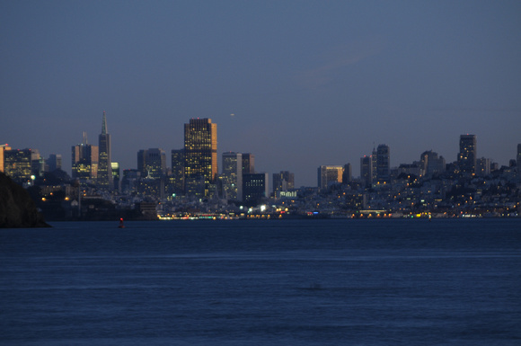 Dusk on the Skyline from Tiburon