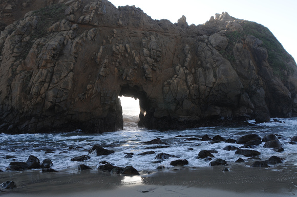 Tunnel to Pacific at Pfeiffer Beach